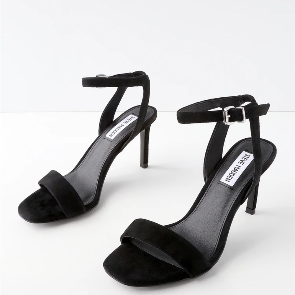 Steve Madden Faith Suede Ankle Strap Heels